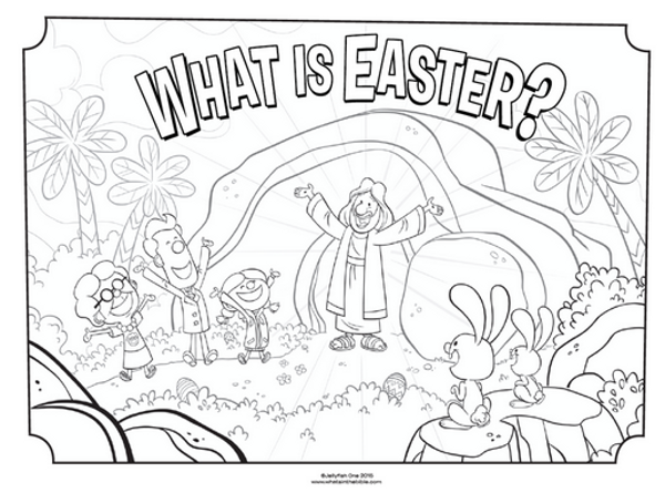 Easter Is All About Jesus: Kids Christian Easter Coloring Pages to Teach  Kids about Jesus and The Real Meaning of Easter