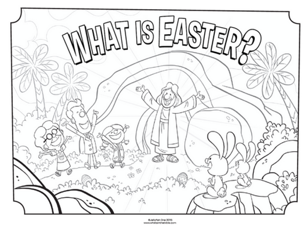 jesus easter coloring pages free