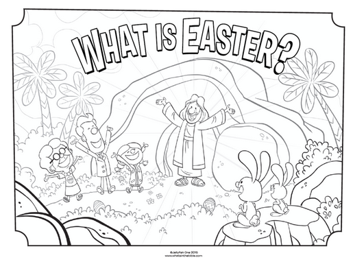What Is Easter Cover Coloring Page From Whats In The Bible