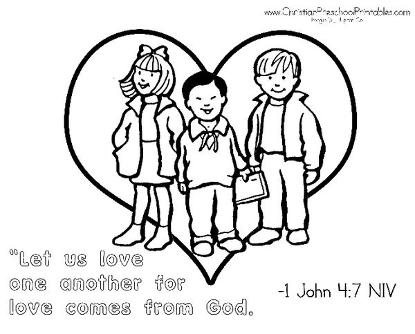 9600 Christian Coloring Pages Helping Others Pictures