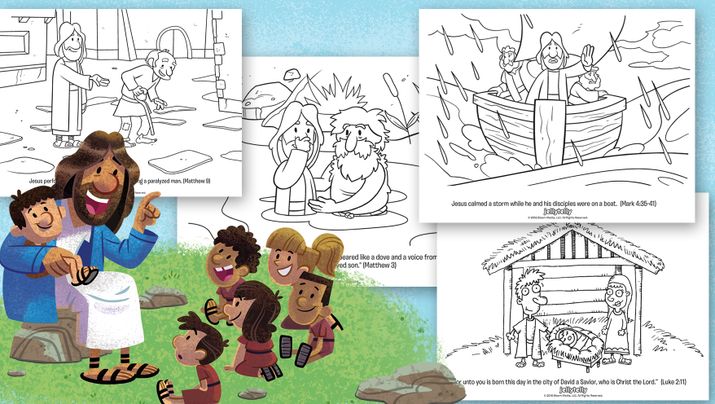Looking For Bible Coloring Pages Of Jesus To Help Your Kids Learn About And His Teachings Download This Free 5 Page Book From