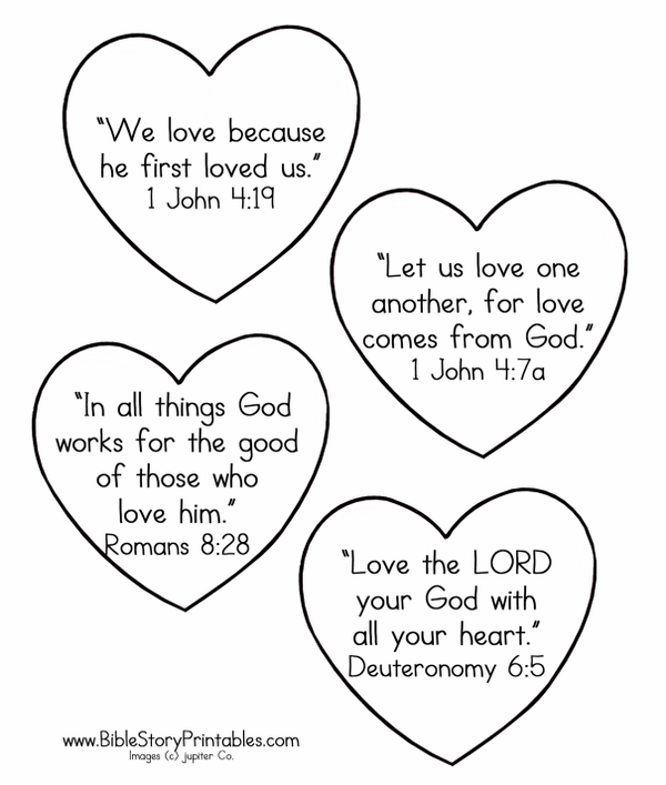 Color Favorite Bible Verses About Love In This Coloring Page From Story Printables