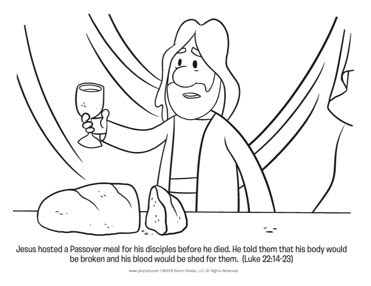 Today s free printable is a Last Supper coloring page Download it here